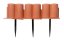 Palisáda zahradní 302 cm - barva: terakota