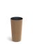 Květináč LAMIA SLIM WOOD 20 cm s vkladem - barva: naturo