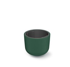 Květináč MILLY s vkladem 20 cm - barva: tmavě zelená