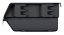 Plastový úložný box zavíratelný EXE PLUS 237x159x118 mm - barva: černá