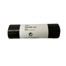 HDPE sáčky do koše 30L - 50 x 60 cm - 20ks (7mic)